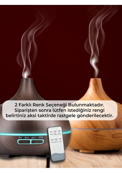 Icz Ultrasonic 550ml Hava Nemlendirici Ahşap Görünüm Ortam Nemlendirici Hava Nemlendirici Buharlı 7 Led fiyatları