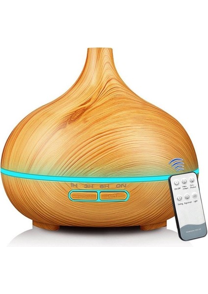 Shopline Vazo Tipi 550ml Zaman Ayarlı Hava Nemlendirici Aroma Difüzör Kumandalı Hn-109