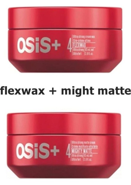 Mighty Matte Güçlü Tutucu Mat Wax 85 Ml + Flex Wax Ultra Güçlü Krem Wax 85 Ml