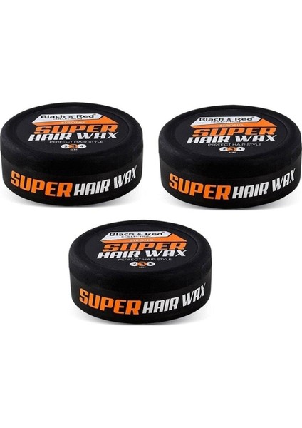 Black Red Collection Super Hair Wax 150 Ml X 3 Adet