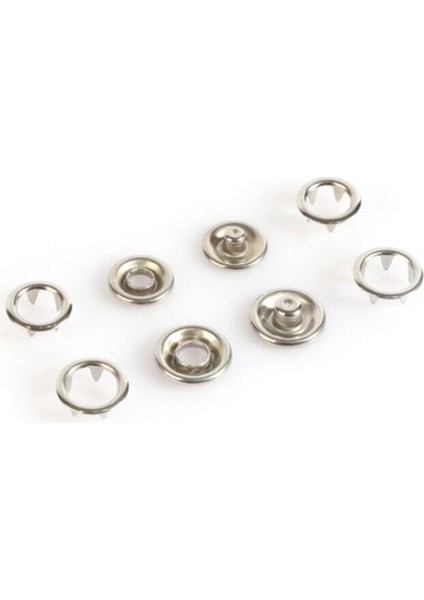 9.5mm Nikel Gümüş Bebe Çıtçıt 100 Adet
