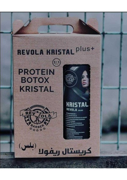 Kristal Brezilya Keratin Botox Şekilllendirici Krem 1000ml Şampuan 1000ml Revola