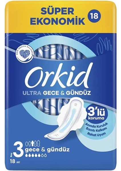 Süper Ekonomik Ultra Gece & Gündüz 18 Ad. 3 Boy x 4 Paket fiyatları