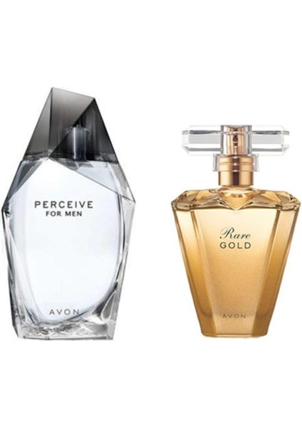 Perceive Edt 100 ml Erkek + Rare Gold Edp 50 ml Kadın 2li Set