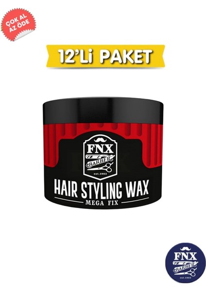 Wax Fix Sert Görünüm Mega Tutuş Infrared 150 ml 12 Adet