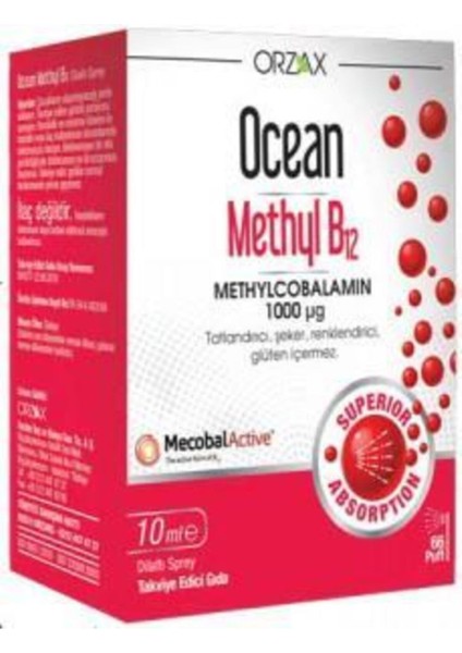 Ocean Ocean Methyl B12 10 Ml - Takviye Edici Gıda