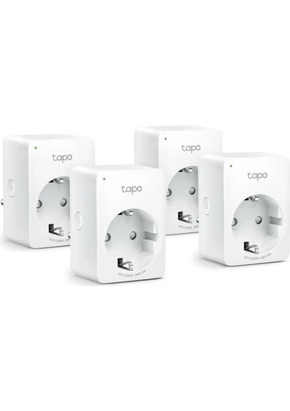 Tapo P110(4-pack), Mini Akıllı Wi-Fi Soketi, Enerji İzleme, Amazon Alexa ve Google Home ile Çalışır, Uzaktan Kontrol, Cihaz Paylaşımı, Hub Gerekmez