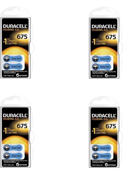 Actıv 675 Numara 24 Lü Kulaklık Pili ( 4 Paket 24 Adet)