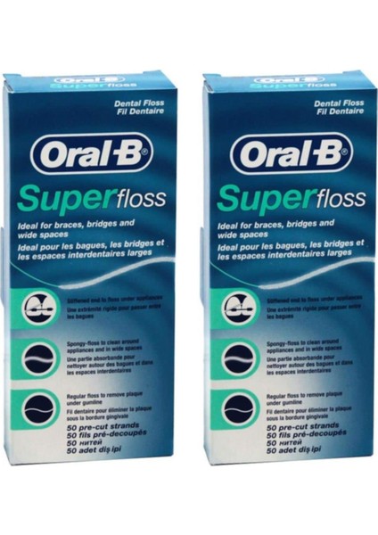 Diş Ipi Super Floss X 2 Adet