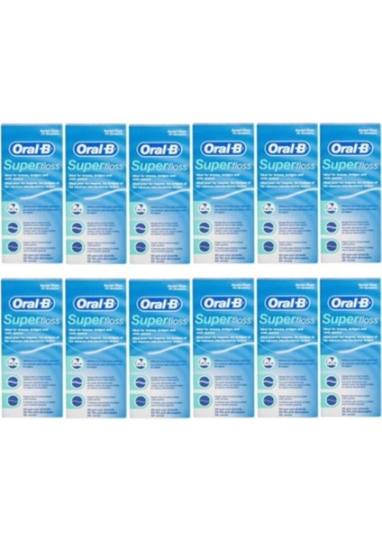 Oral B Super Floss Diş Ipi 50 Adet X 12 Adet