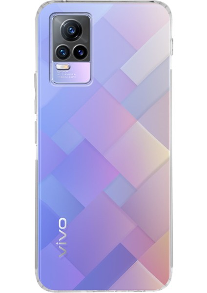 Vivo Y73 ile Uyumlu Kapak Kamera Korumalı Tıpalı Şeffaf Silikon Kılıf