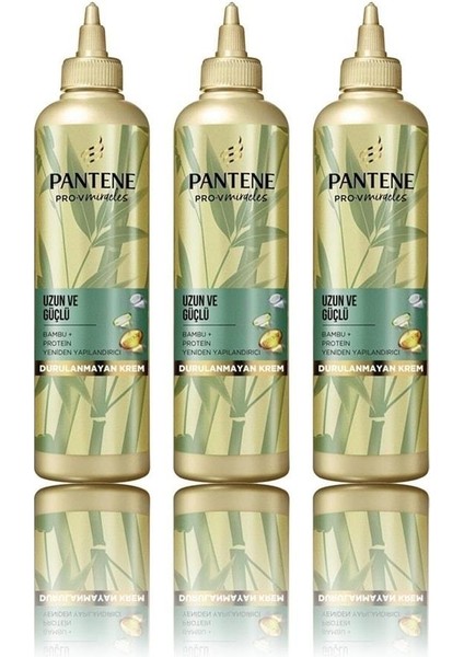 Uzun ve Güçlü Yeniden Yapılandırıcı Durulanmayan Krem, 7/24 270 Ml. x 3 Adet