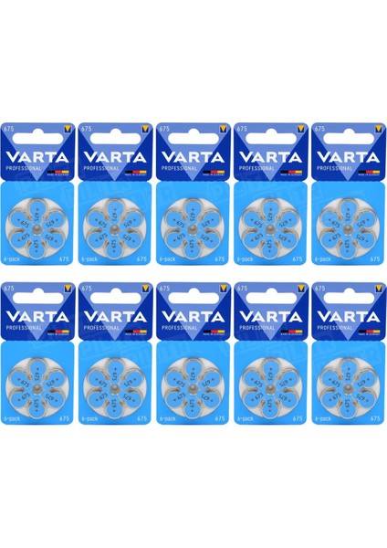 675 Numara Işitme Cihaz Pili 6X10 (60 Adet)
