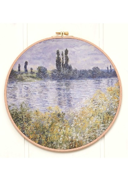 Çivisiz,8  Parça Tablo, Claude Monet, Duvar Süsü, Modern Resim Tablosu, Yağlı Boya, Anneler Günü