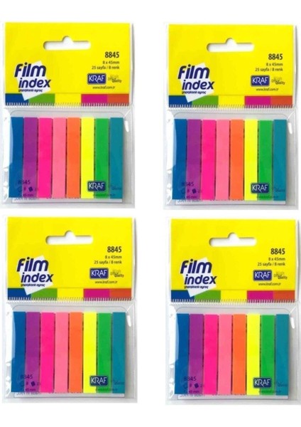 Film Index 8 Renk - 4'lü Set