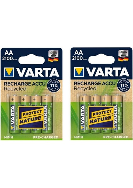 2100 Mah 1.2V Aa Şarjlı Pil 56616 (16 Adet)