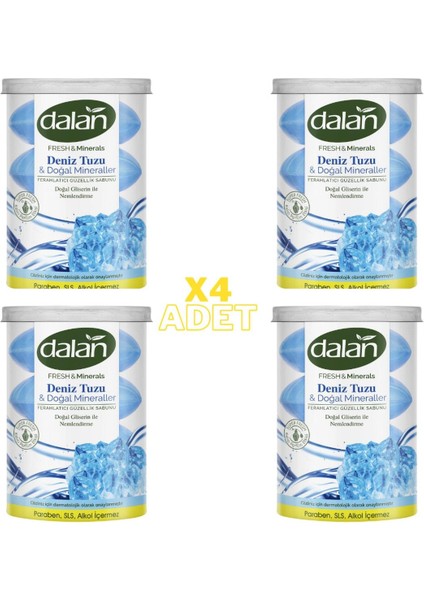 Fresh&minerals Deniz Tuzu & Doğal Mineraller Canlandırıcı Güzellik Sabunu 110GX4 (4 Adet)
