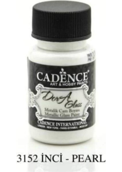 Dora Glass Metalik Cam Boyası 50 Ml. 3152 Inci