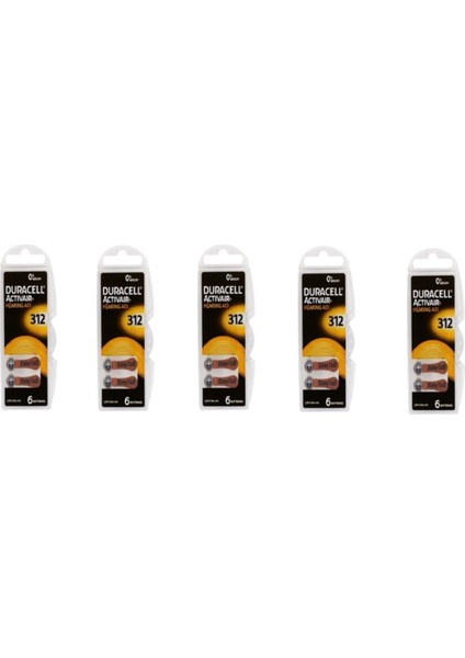 Activair 312 Kulaklık Pili 6'lı Blister ( 5 Paket )