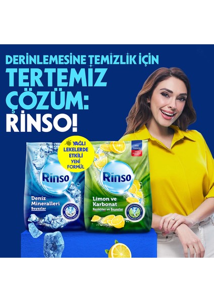 Toz Çamaşır Deterjanı Limon ve Karbonat Renkliler ve Beyazlar İçin 10 KG