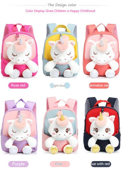 Tek Boynuzlu At Peluş Bebek Anaokulu Çocuk Sırt Çantası (Yurt Dışından) fiyatları