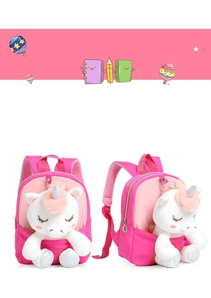 Tek Boynuzlu At Peluş Bebek Anaokulu Çocuk Sırt Çantası (Yurt Dışından) modelleri