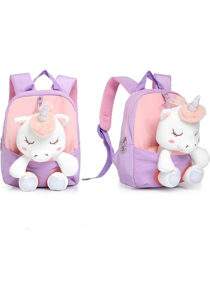 Tek Boynuzlu At Peluş Bebek Anaokulu Çocuk Sırt Çantası (Yurt Dışından) modelleri