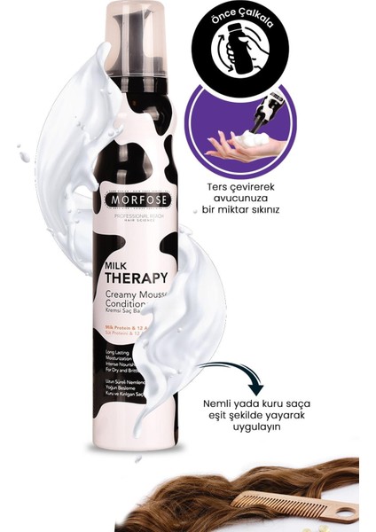2X200ML. Milk Therapy Saç Bakım Köpüğü modelleri