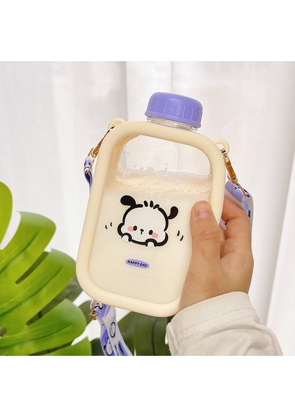 Girls Cute Plastic Cup Strap Portable Water Bottle With Strap (Yurt Dışından) modelleri