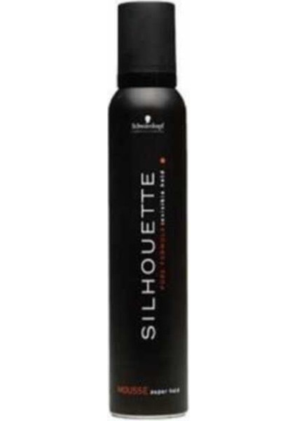 Silhouette Köpük Süper Hold 200 ml (Siyah)