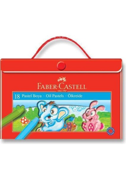 Faber Castell 18 Renk Çantalı Pastel Boya 18'li Çantalı Pastel