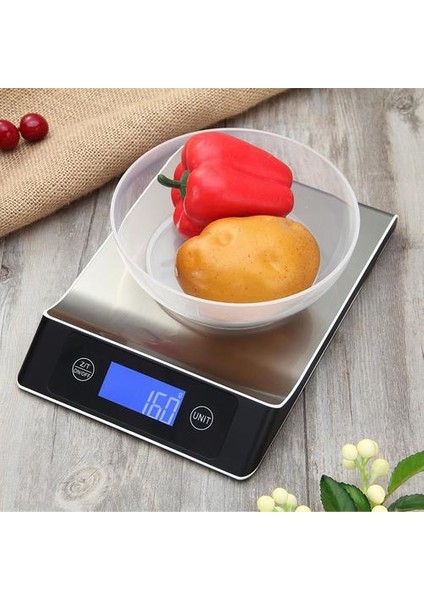 Hassas LCD Dijital Terazi Sebze ve Meyve Ölçeği Için Yüksek Hassasiyetli Mutfak Ağırlık Aracı (Yurt Dışından)