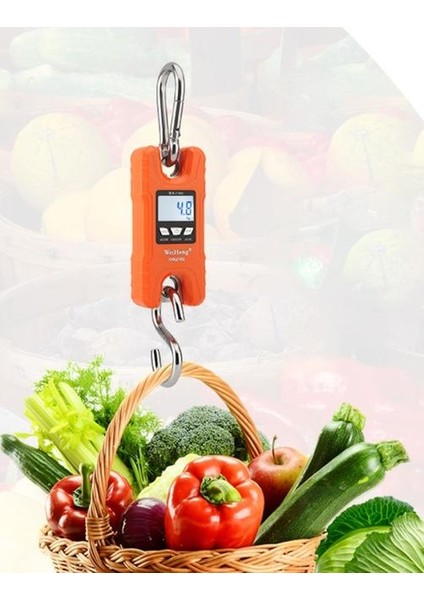 LCD Dijital Bagaj Ölçeği Ağır Asılı Kanca Terazi Taşınabilir Dijital (Yurt Dışından)