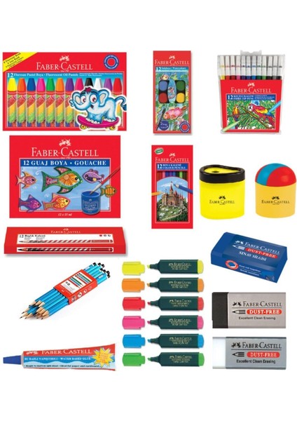 Faber Castell Faber- Castell Ekonomik Okul Seti (19 Parça) O.s