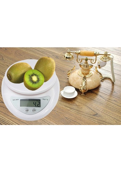1 Adet Dijital Mutfak Gıda Terazi 5 kg / 1g Ağırlık Dengesi Gıda Diyet (Yurt Dışından)