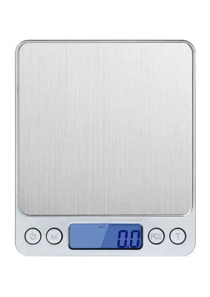 Yüksek Kalite Dijital Mutfak Ölçeği Mini Cep Paslanmaz Çelik Hassas Takı Elektronik Denge Ağırlığı Altın Gram Doğruluk 500G / 0.01G (Yurt Dışından)