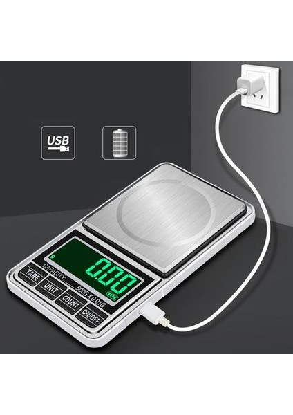 Mini Dijital Terazi Cep Takı Ölçekler Hassas Elektronik Denge Ağırlığı Dengesi Dijital Ölçek (Yurt Dışından)