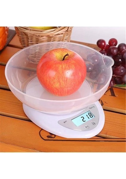 Elektronik Dijital Ölçek 5 kg / 0.1g Ev Platformu Ölçeği Mutfak Ölçeği Pişirme Ölçüm Gıda Pişirme Araçları | Tartım Terazi (Yurt Dışından)