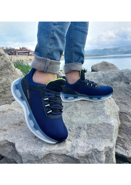 2240 Lacivert Renk Air Taban Fuspetli Erkek Spor Ayakkabı indirimleri