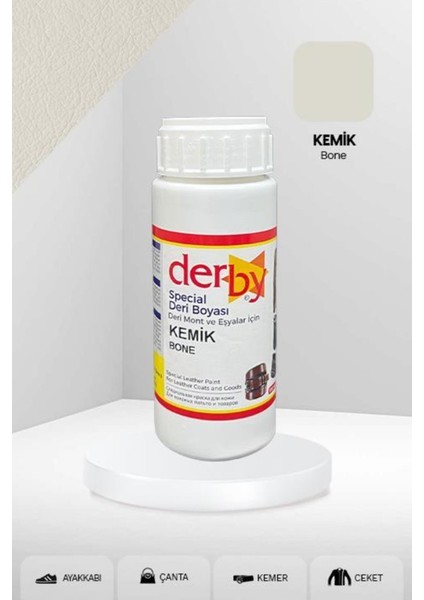 Special Kemik Deri Boyası 100 ml Mont Eşya Çanta Kemer Cüzdan Ayakkabı Deri Boyası