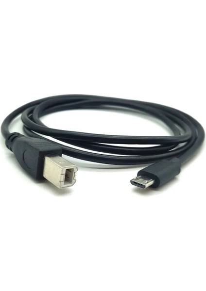 Micro USB To Usb-B Midi - Otg Tablet Telefon Yazıcı Kablosu 1.5 Metre