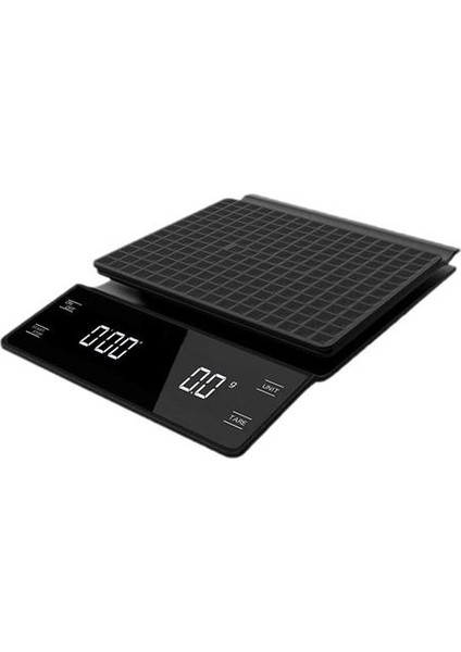 3kg / 0.1g Elektronik Kahve Ölçekli Zamanlayıcı ile Yüksek Doğruluk Dijital Mutfak Ölçeği Zamanlayıcı Kahve Ağırlığı Batarya Olmadan (Yurt Dışından)