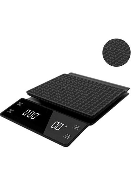 3kg / 0.1g Elektronik Kahve Ölçekli Zamanlayıcı ile Yüksek Doğruluk Dijital Mutfak Ölçeği Zamanlayıcı Kahve Ağırlığı Batarya Olmadan (Yurt Dışından) modelleri