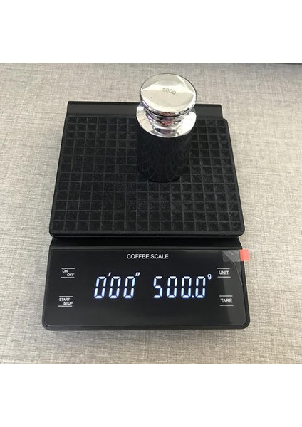 3kg / 0.1g Elektronik Kahve Ölçekli Zamanlayıcı ile Yüksek Doğruluk Dijital Mutfak Ölçeği Zamanlayıcı Kahve Ağırlığı Batarya Olmadan (Yurt Dışından) fırsatları