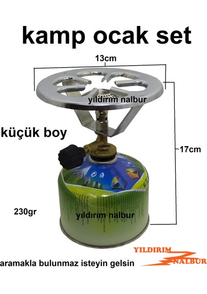 Kamp Ocak Tüp Kartuş 230 gr Nargile Gaz Kartuş