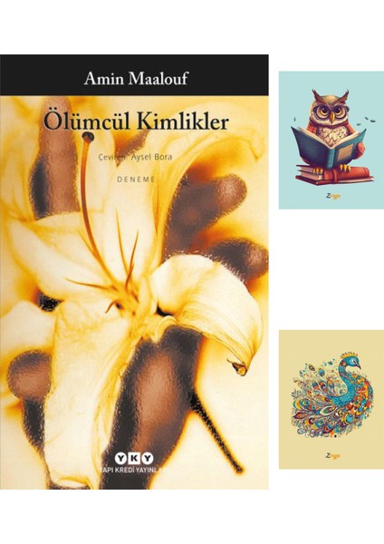 Ölümcül Kimlikler 9789750801990 - Amin Maalouf Kitapları - defterli seti