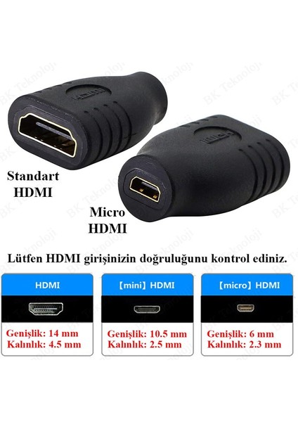 Micro HDMI Dişi To HDMI Dişi Adaptör fırsatları