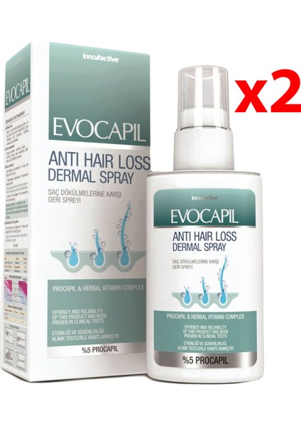 Anti Hair Loss Sprey 60 ml - 2 Adet