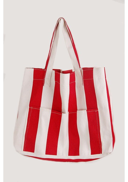 İreyun Kadın Kanvas 2 Cepli Günlük Renkli Plaj Omuz Çantası fırsatları