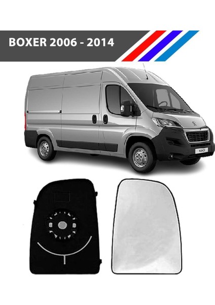 Peugeot Boxer Sağ Dış Ayna Üst Büyük Camı Yolcu Tarafı Mekanik Tip 2006 Sonrası fiyatları
